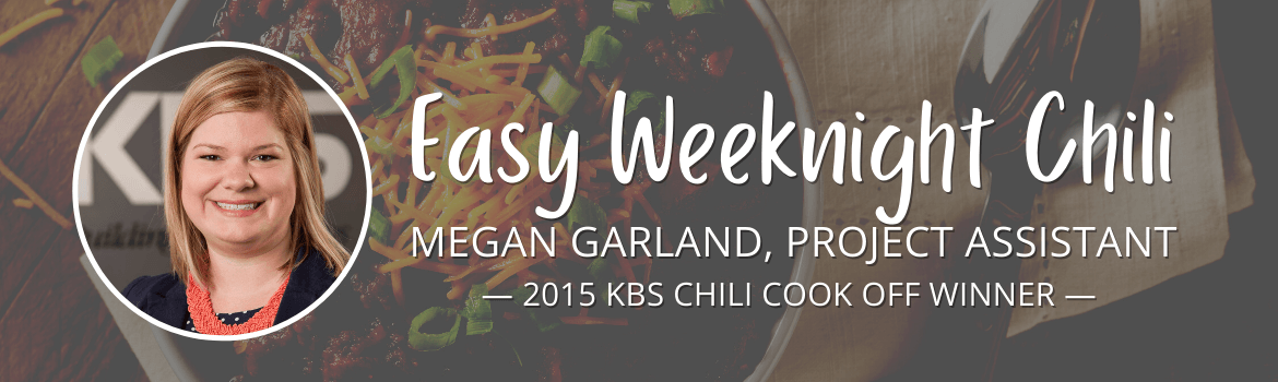 Easy Weeknight Chili by Megan Garland