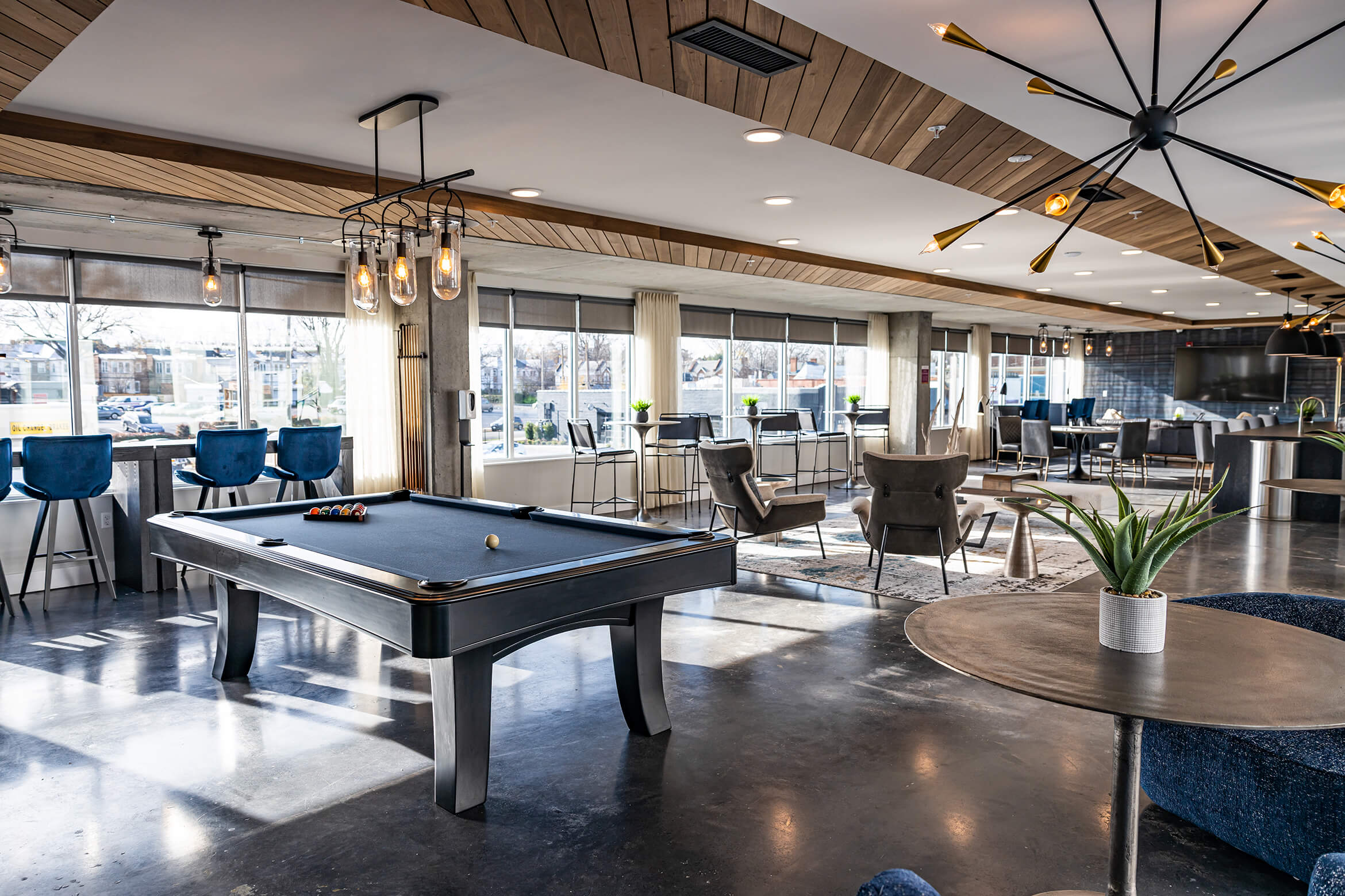 The Summit Lounge Interior Pool Table